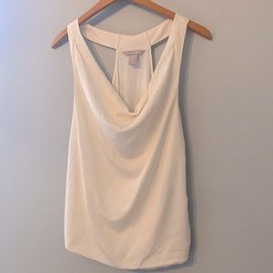 Banana Republic Ivory T-back blouse